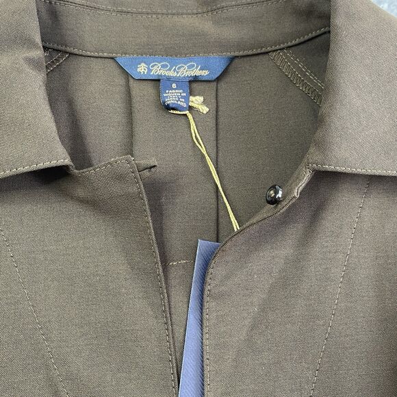 Brooks Brothers Women’s Split Hem Tunic Olive Green Size 6 Lagenlook Boho Chic - Picture 12 of 16